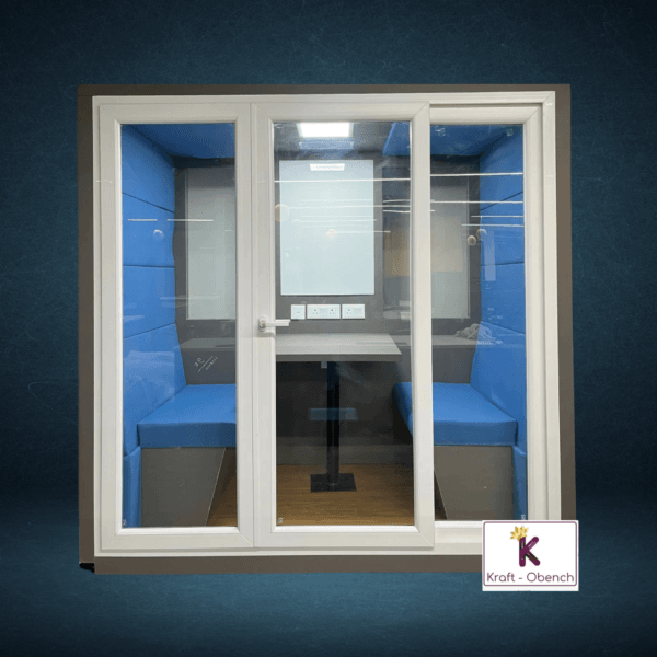Enclosed Meeting Booth – 4 Person Capacity
