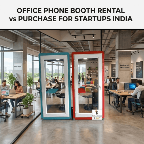 Office phone booth rental vs purchase comparison for Indian startups