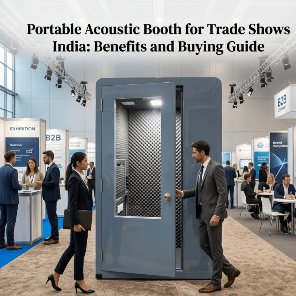 portable acoustic booth for trade shows India benefits