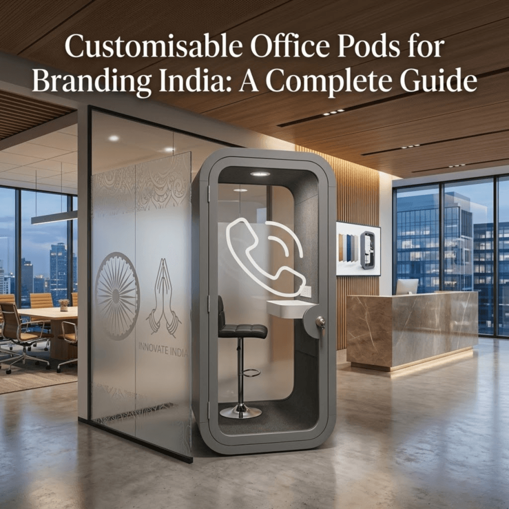 customizable office pods for branding India guide