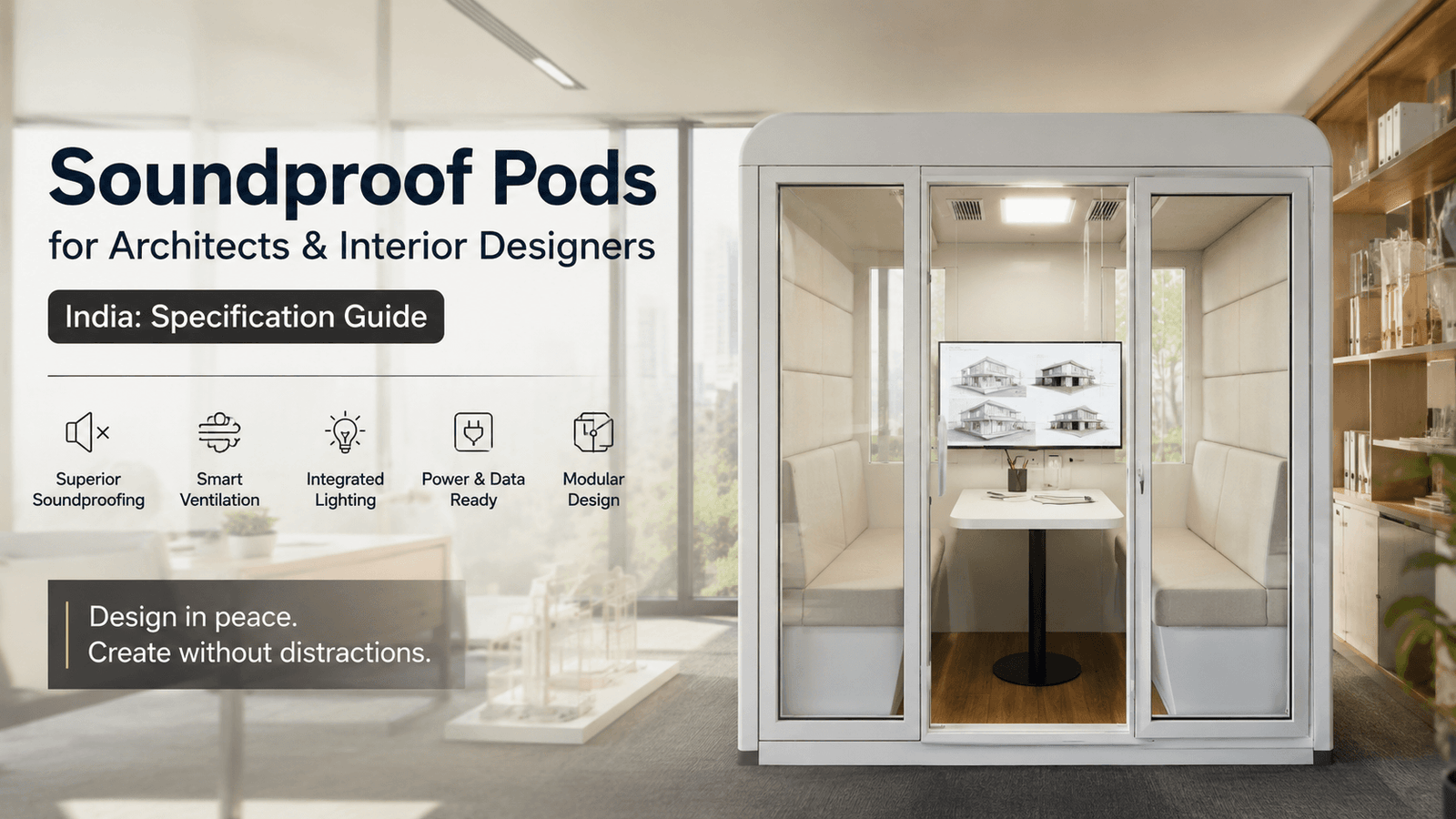 Soundproof Pods for Architects & Interior Designers India