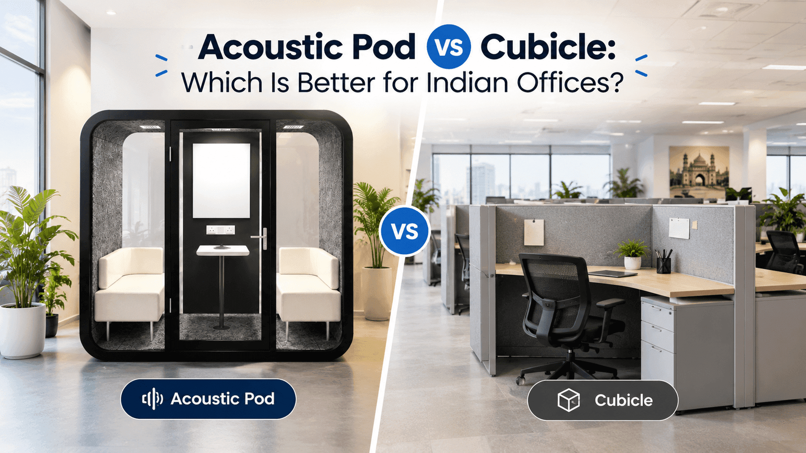 Acoustic Pod vs Cubicle: Which Is Better for Indian Offices?