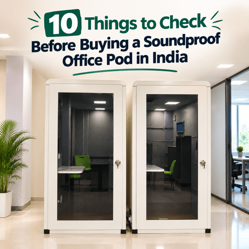 10 Things to Check Before Buying a Soundproof Office Pod in India