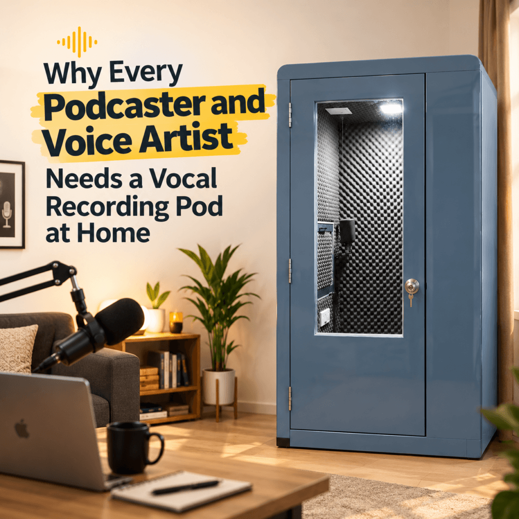 Why Every Podcaster and Voice Artist Needs a Vocal Recording Pod at Home